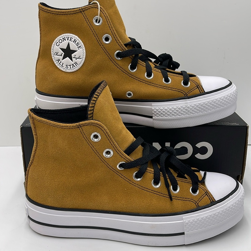 Converse WMNS CTAS LIFT HI
DARK SOBA/WHITE/BLACK A13410C Platforms Sneakers